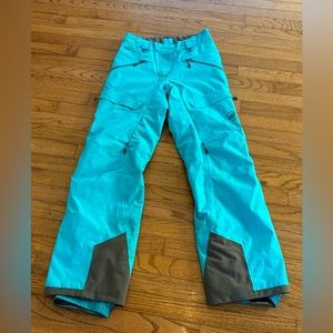 Mammut women’s snowboard ski pants winter blue size 6 EUC 36 snow